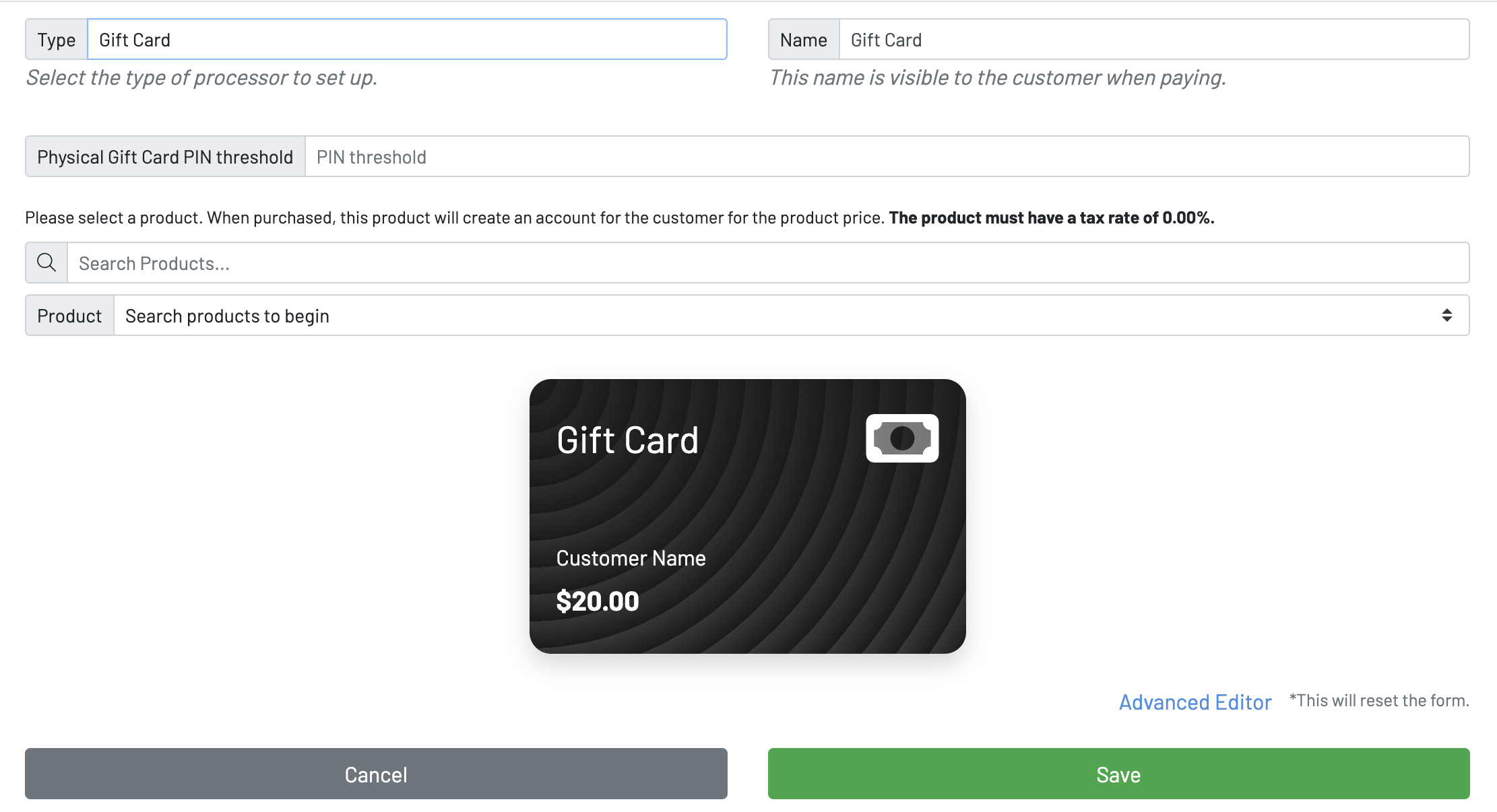How To Set Up Gift Cards